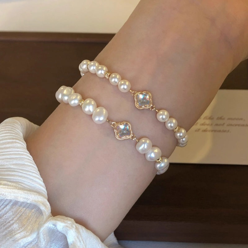 Pearl Clover Bracelet